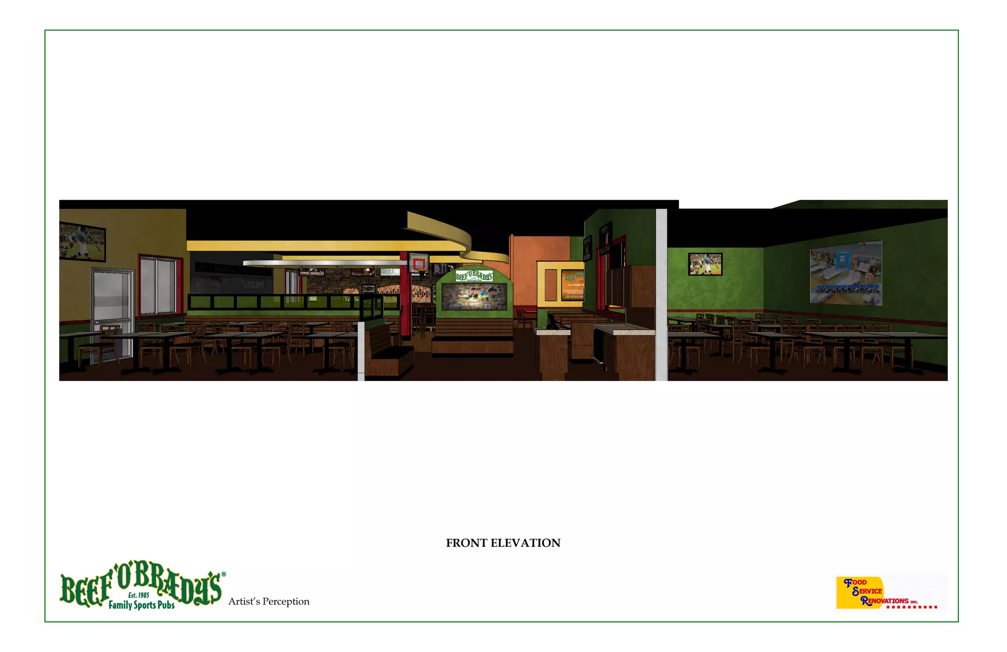 FRONT ELEVATION
Artist’s Perception