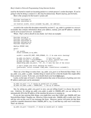 Beej Guide Network Programming | PDF