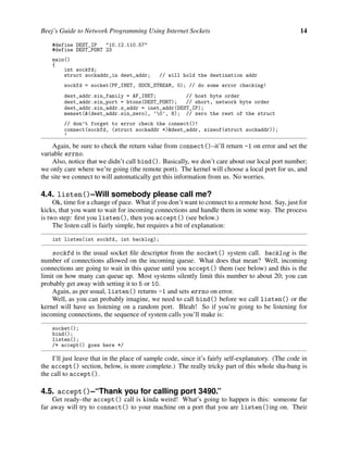 Beej Guide Network Programming | PDF