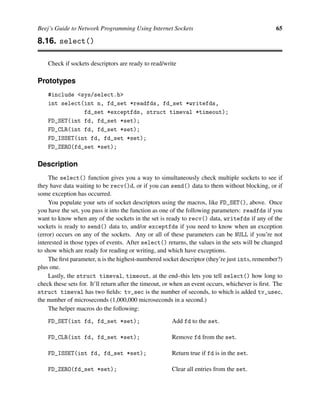 Beej Guide Network Programming | PDF