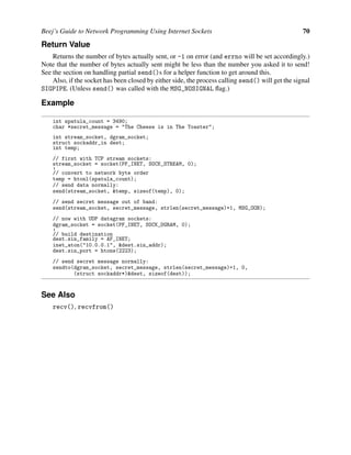 Beej Guide Network Programming | PDF