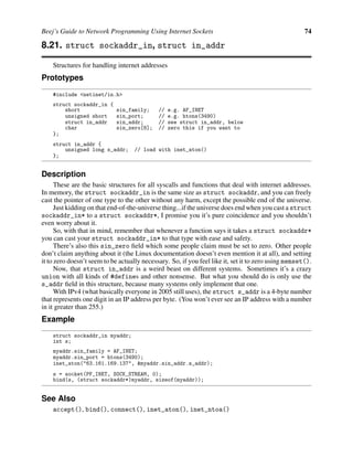 Beej Guide Network Programming | PDF