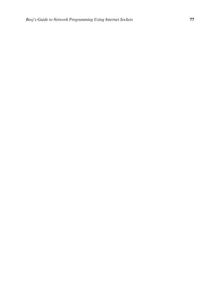Beej Guide Network Programming | PDF