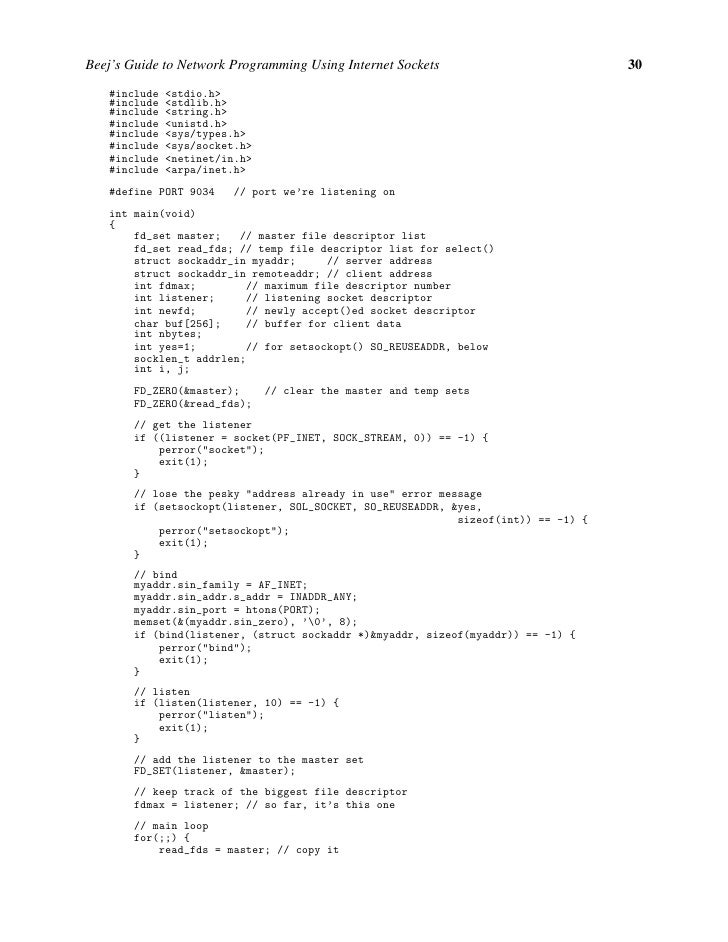 Beej Guide Network Programming