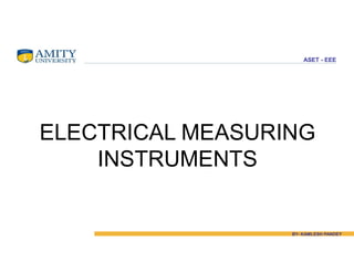 Comprehensive Overview of Electrical Measuring Instruments and Their ...