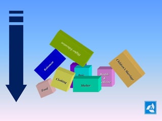 Health
&
Medicine
Basic
Education
Shelter
 