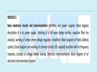Electrical Engineering Module 2 Basic electronics and electrical engineering_Module 2.pptx