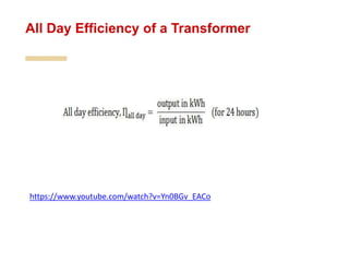 All Day Efficiency of a Transformer
https://www.youtube.com/watch?v=Yn0BGv_EACo
 