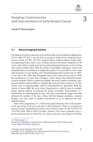 Management of Early Stage Breast Cancer | PDF