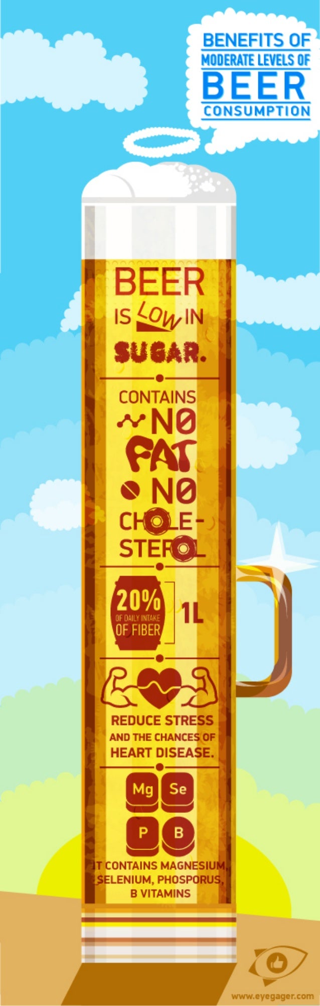 Benefits of moderate levels of beer consumption