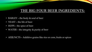 Beer and its processing | PPTX