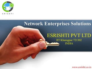 www.esrishti.co.in
Network Enterprises Solutions
ESRISHTI PVT LTD
IIT Kharagpur 721302
INDIA
 