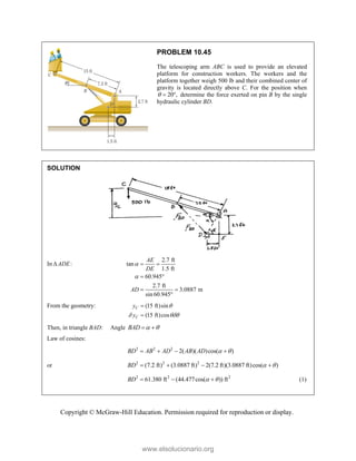 Beer johnston Statics 11- Solution Manual.pdf