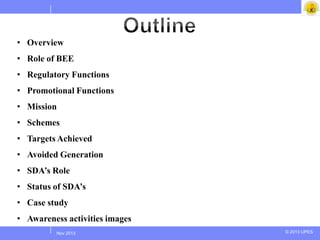 BEE and Role of SDAs in BEE schemes | PPT