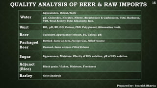 Beer Acidity Beer Processing in a Brewery | PDF