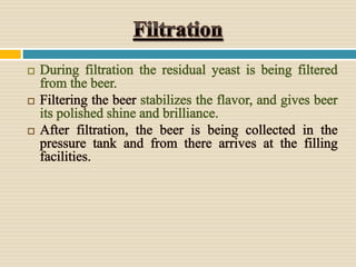 Beer production