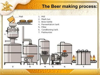 The Beer making process:
 
