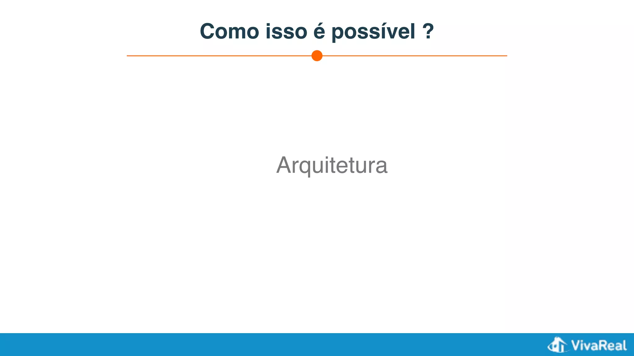 Como isso é possível ?
Arquitetura
 