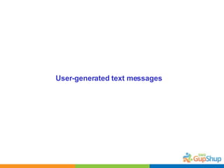 User-generated text messages 