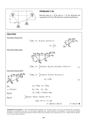 Solucionario Estatica, Beer, 10ma edición, 