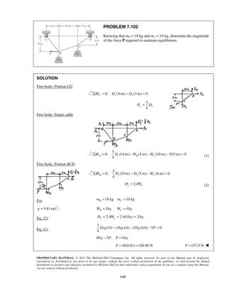 Solucionario Estatica, Beer, 10ma edición, 