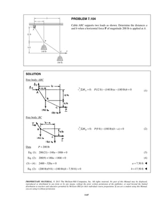 Solucionario Estatica, Beer, 10ma edición, 