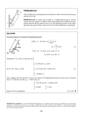 Solucionario Estatica, Beer, 10ma edición, 