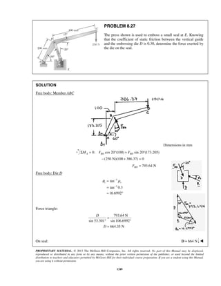 Solucionario Estatica, Beer, 10ma edición, 