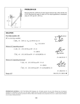 Solucionario Estatica, Beer, 10ma edición, 