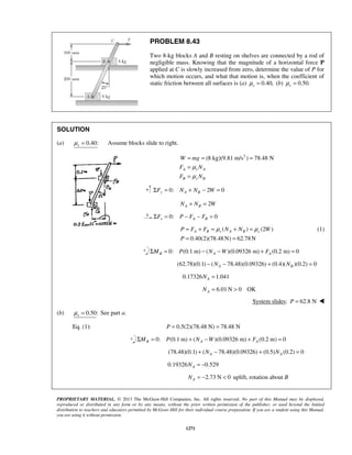 Solucionario Estatica, Beer, 10ma edición, 