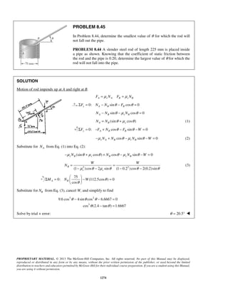 Solucionario Estatica, Beer, 10ma edición, 