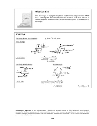 Solucionario Estatica, Beer, 10ma edición, 