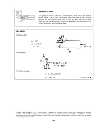 Solucionario Estatica, Beer, 10ma edición, 