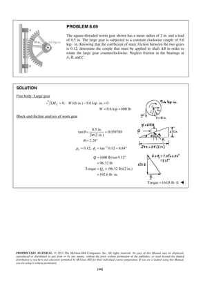 Solucionario Estatica, Beer, 10ma edición, 