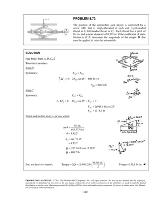 Solucionario Estatica, Beer, 10ma edición, 