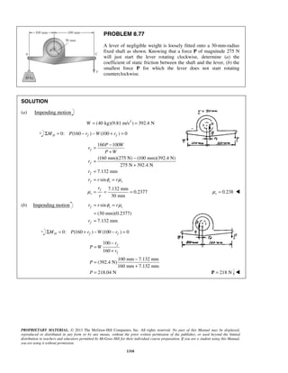 Solucionario Estatica, Beer, 10ma edición, 