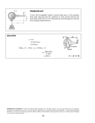 Solucionario Estatica, Beer, 10ma edición, 
