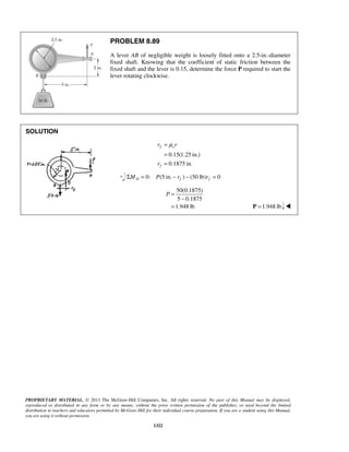 Solucionario Estatica, Beer, 10ma edición, 