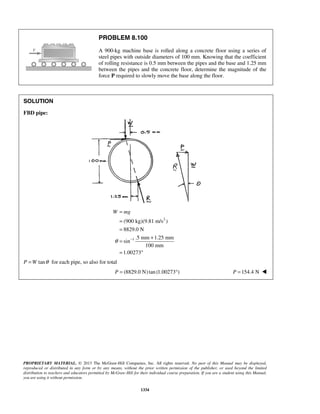 Solucionario Estatica, Beer, 10ma edición, 