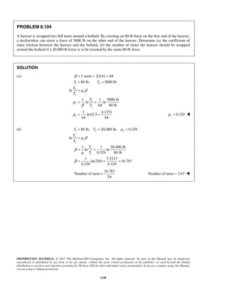Solucionario Estatica, Beer, 10ma edición, 
