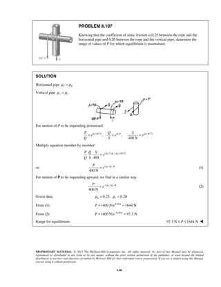 Solucionario Estatica, Beer, 10ma edición, 