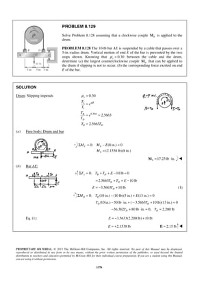 Solucionario Estatica, Beer, 10ma edición, 