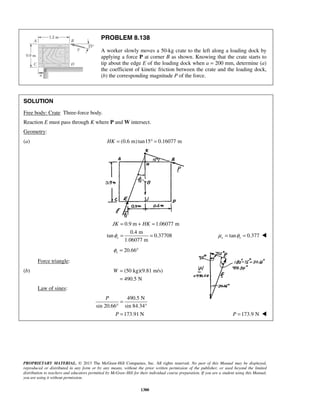 Solucionario Estatica, Beer, 10ma edición, 