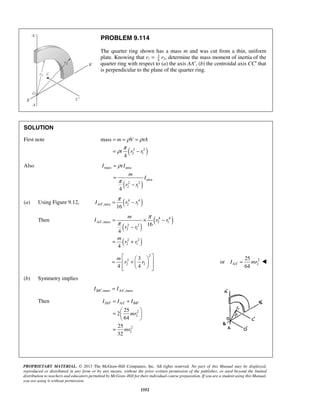 Solucionario Estatica, Beer, 10ma edición, 