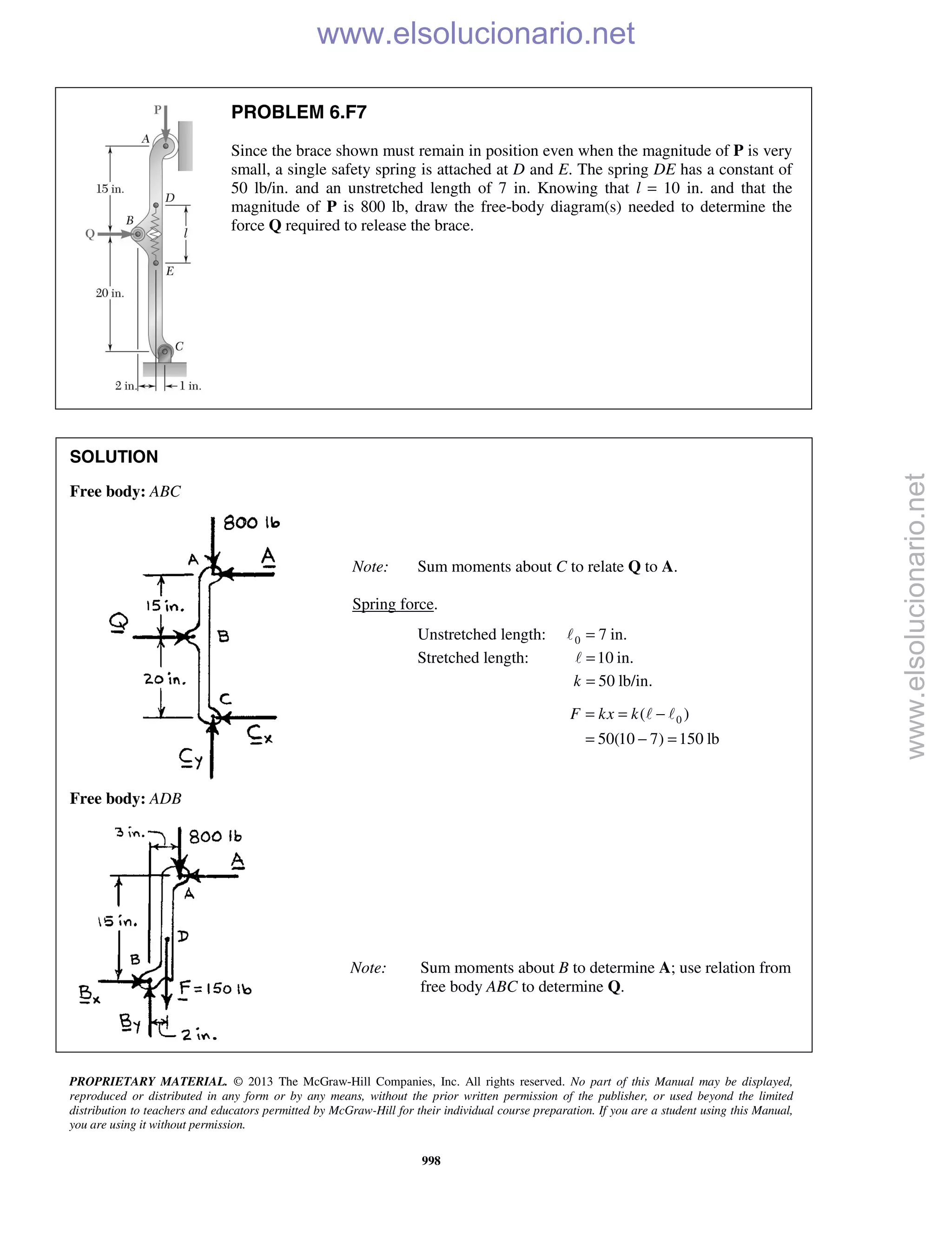 Beer vector mechanics for engineers statics 10th solutions