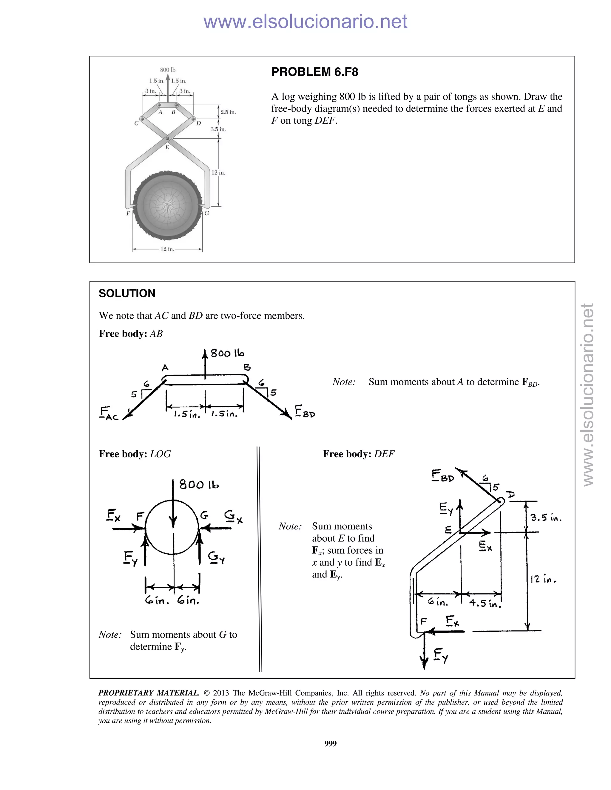 Beer vector mechanics for engineers statics 10th solutions
