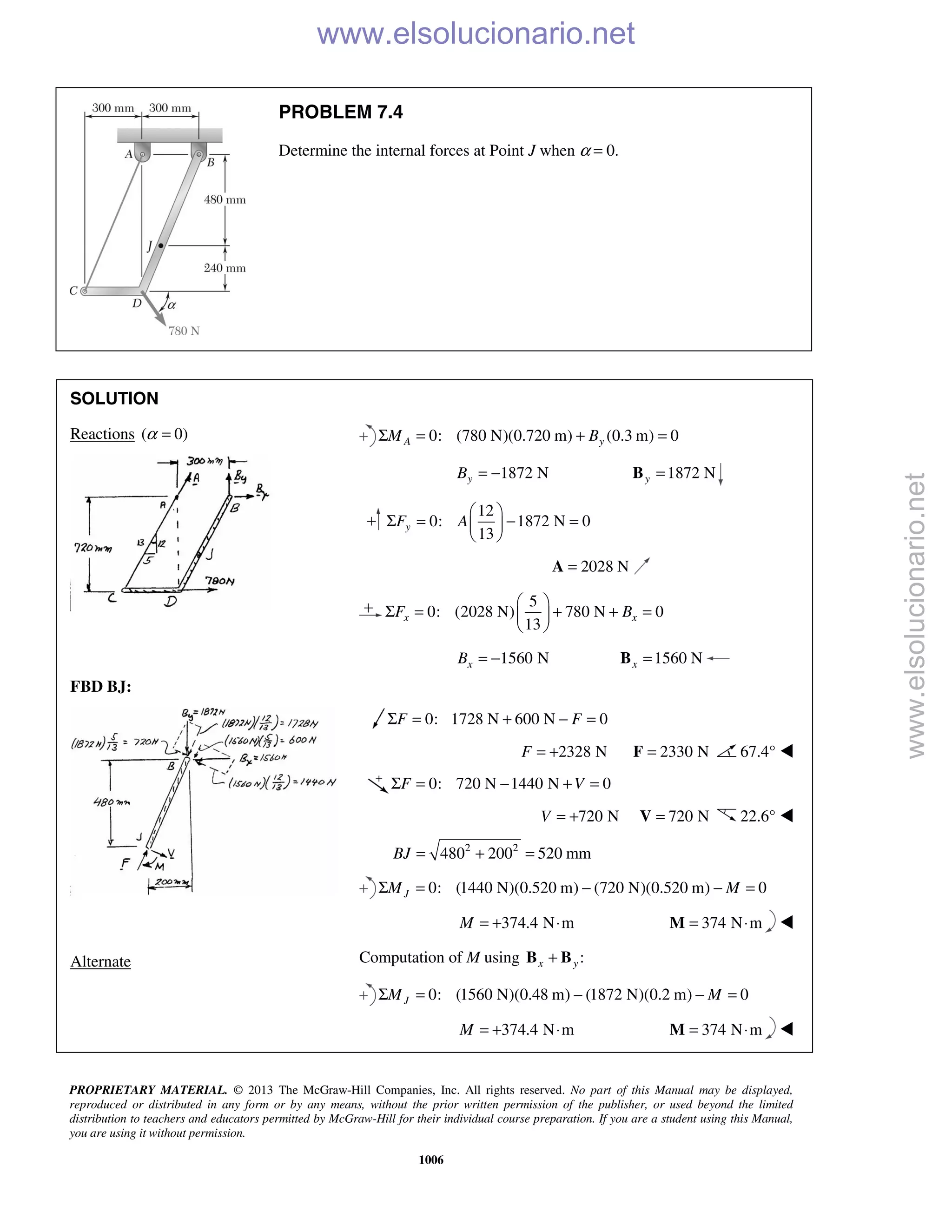 Beer vector mechanics for engineers statics 10th solutions