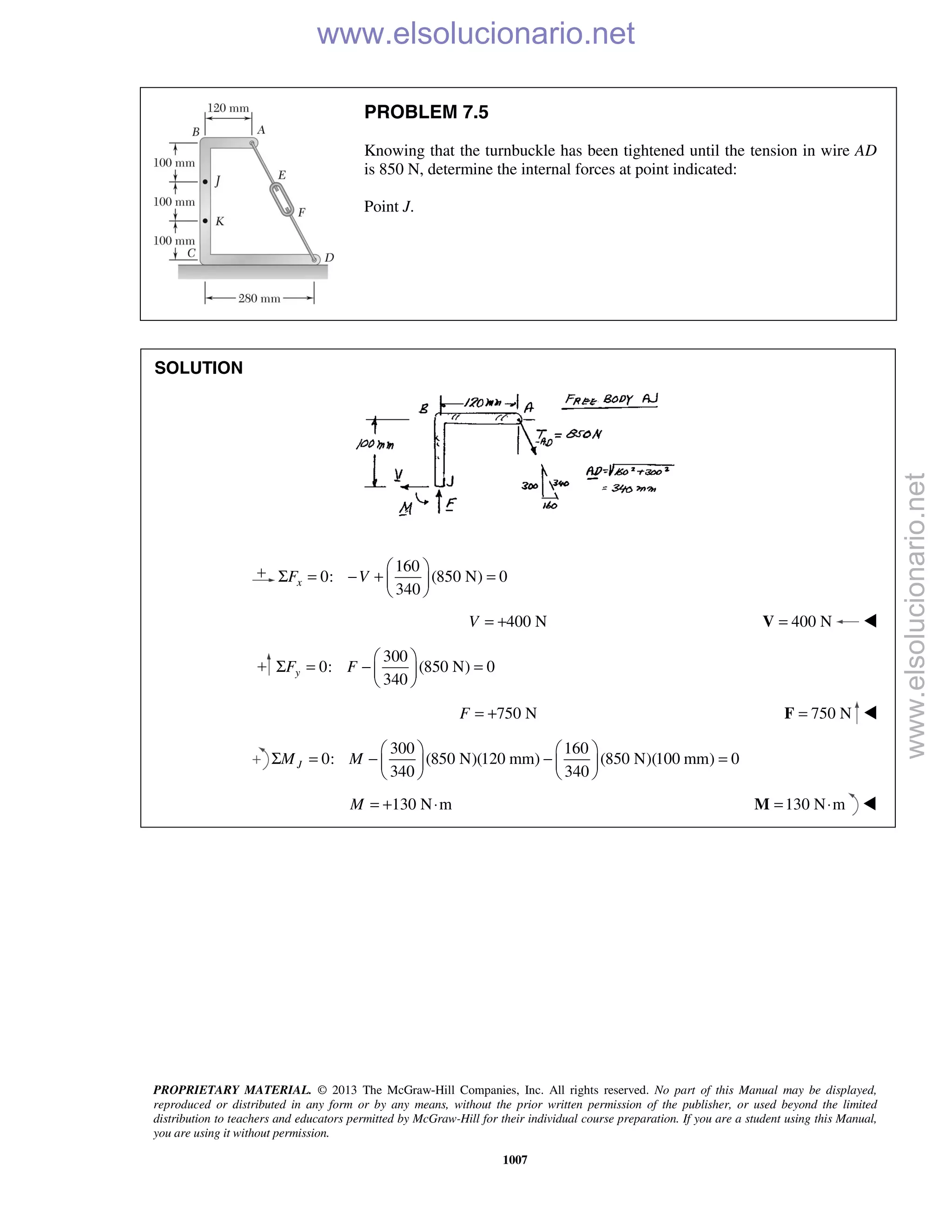 Beer vector mechanics for engineers statics 10th solutions