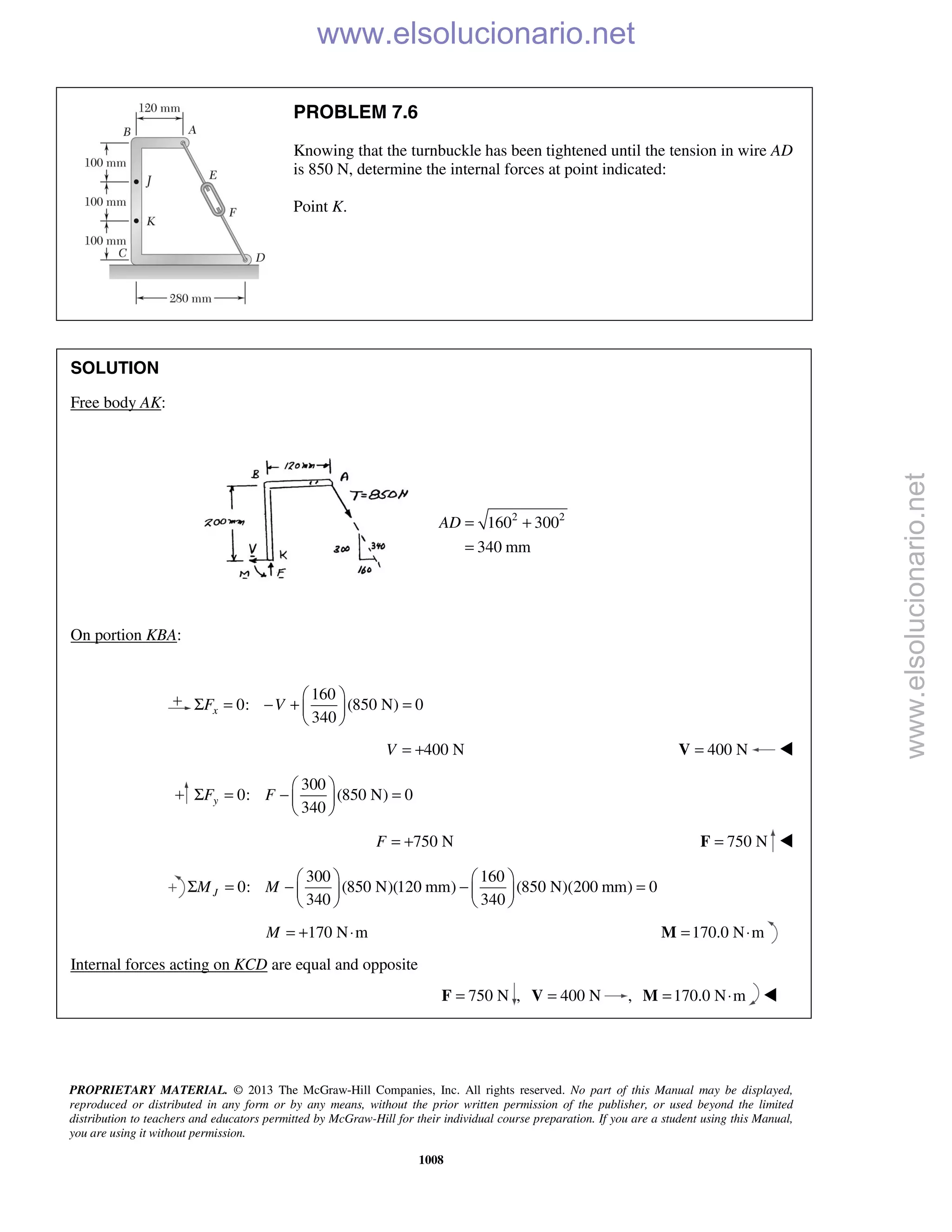 Beer vector mechanics for engineers statics 10th solutions