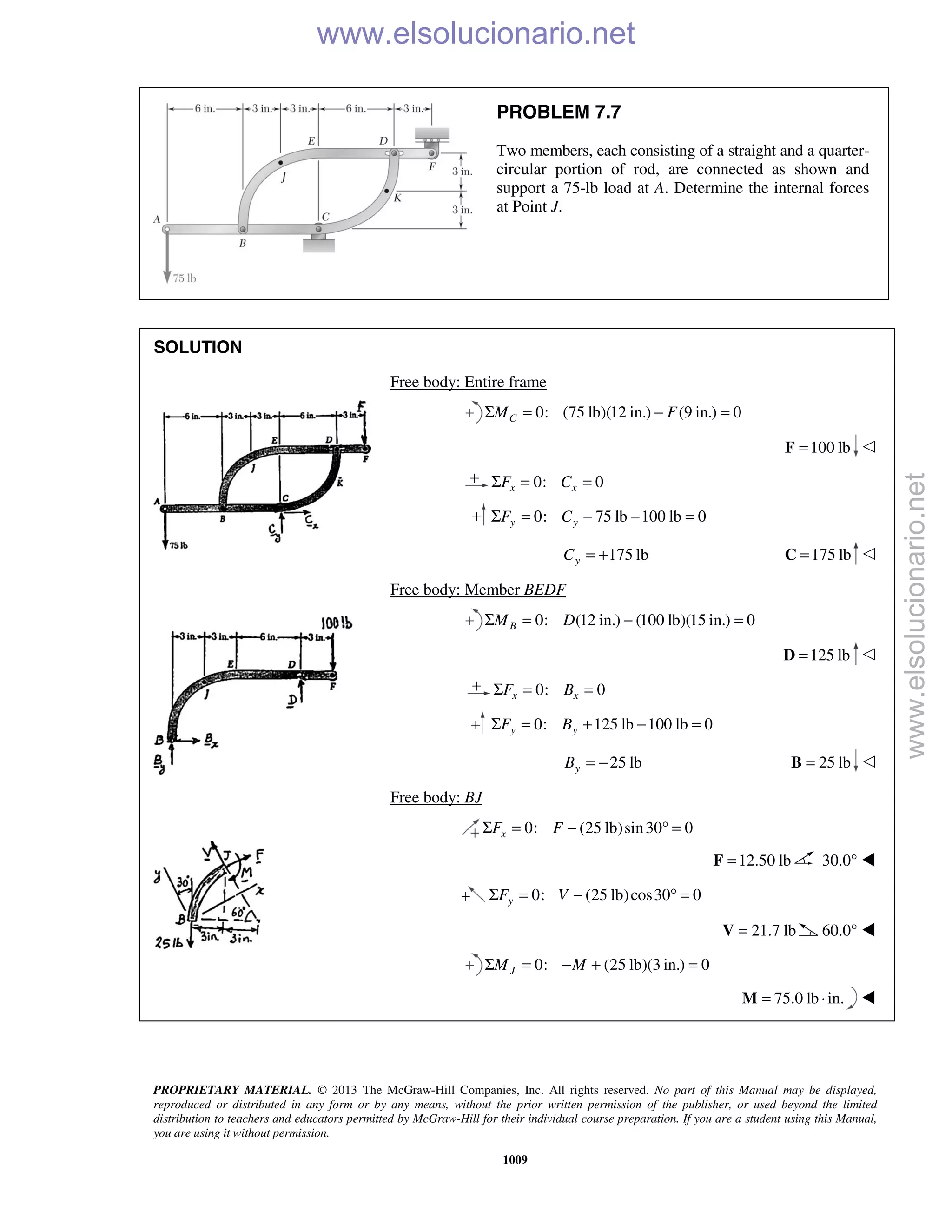 Beer vector mechanics for engineers statics 10th solutions